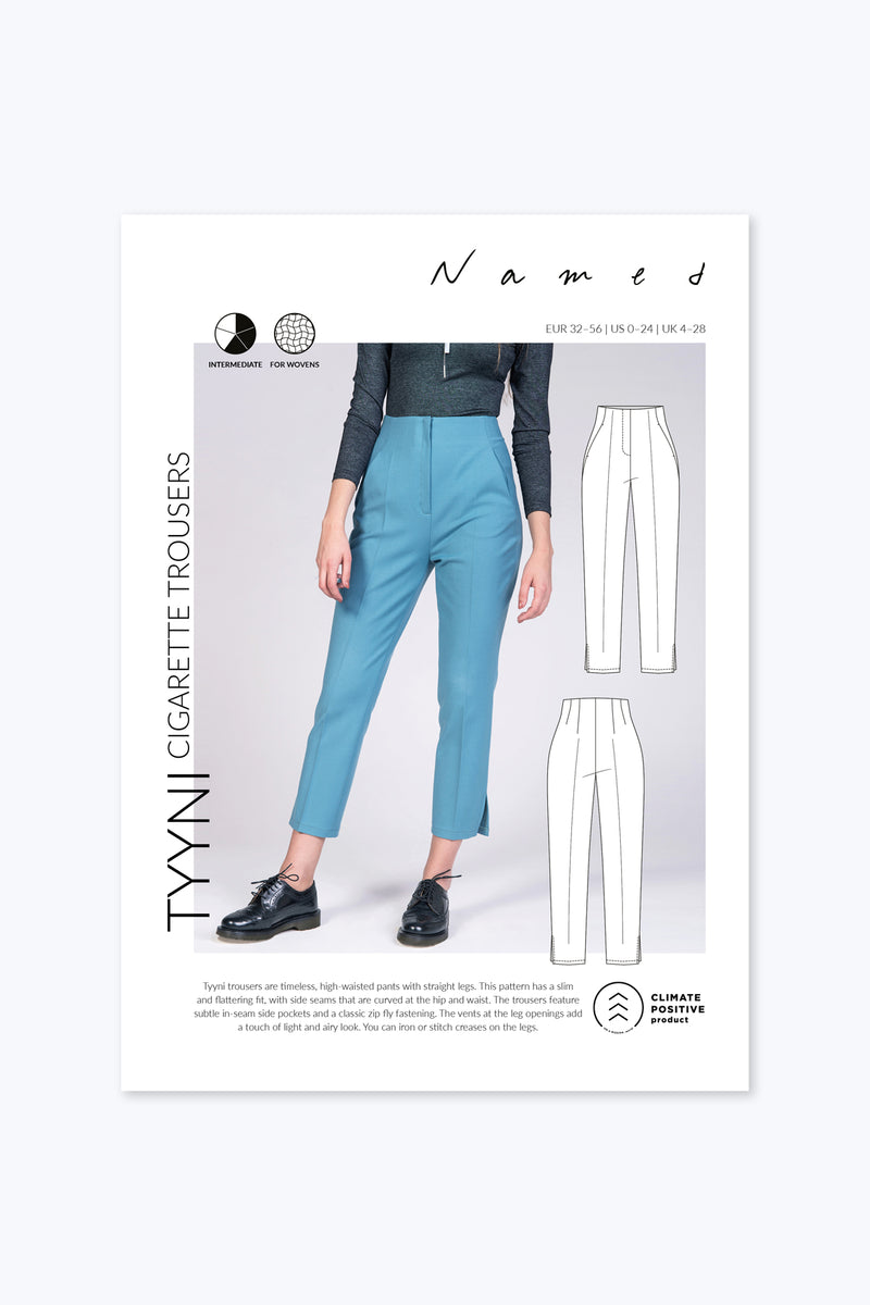 Tyyni cigarette trousers Sewing Pattern Named Clothing